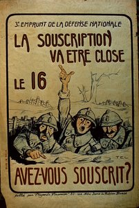 Póster de Bonos de Guerra Franceses, 1914-18