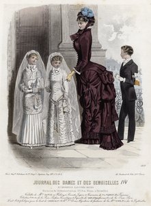 Placa de moda francesa, finales del siglo XIX