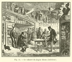 El cabaret del Conejo Blanco, interior