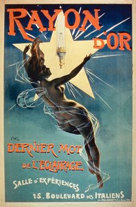 Póster publicitario de Iluminación Rayon d
