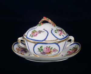 Tazón y plato de Sèvres, 1764