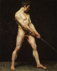 Estudio de un hombre desnudo, c.1810-20