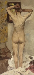 Desnudo de pie