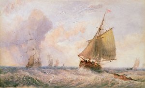 Embarcaciones frente a Whitby, 1879