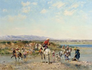 Árabes en un oasis