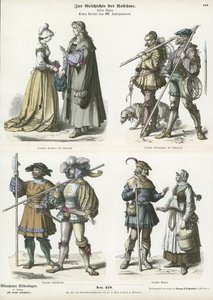 Trajes alemanes, principios del siglo XVI