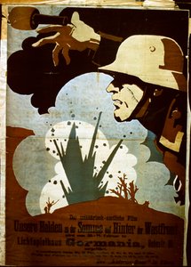 Póster de película de guerra alemana
