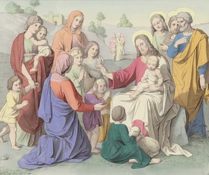 Jesús bendiciendo a los niños