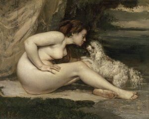 Mujer Desnuda con un Perro, 1861-1862