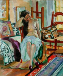 Desnudo en un interior