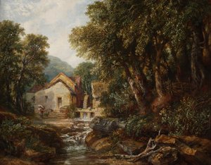 Un molino en Rowsley, Derbyshire, 1867