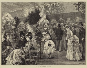 En una exposición de flores