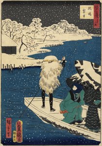 Nieve en Hashiba, julio de 1864