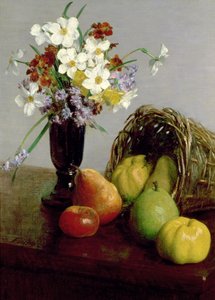 Frutas y flores, 1866