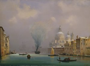 Venecia bajo la nieve, c.1840