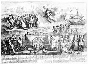 Medio penique de Wood, 1724
