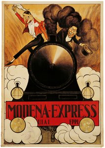 Póster publicitario del Modena Express