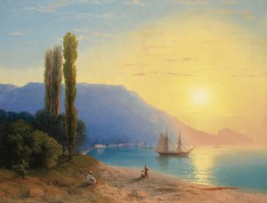 Atardecer sobre Yalta