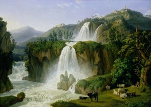 La cascada en Tívoli, 1785