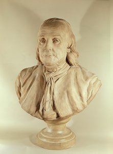 Busto de Benjamin Franklin (terracota)