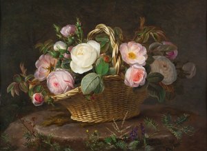 Cesta con flores, c. 1843