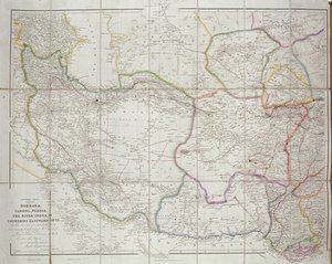 Mapa de Asia Central, 1834