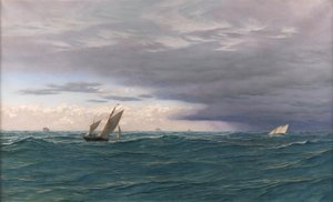 Yates en un Mar Agitado, Mediterráneo, 1871