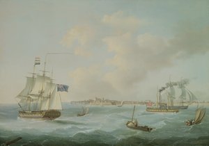 Barcos frente a Margate, 1825