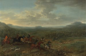 Caza de zorros, c.1730-40
