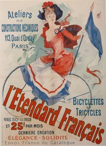 Cartel de bicicletas LEtendard Français