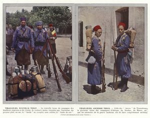 Tiradores, Nuevo Uniforme, Tiradores, Antiguo Uniforme