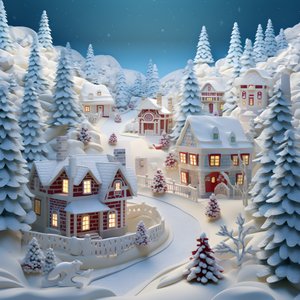 Navidad nevada 3d 2