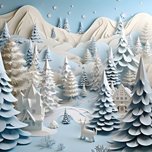 Navidad nevada 3d