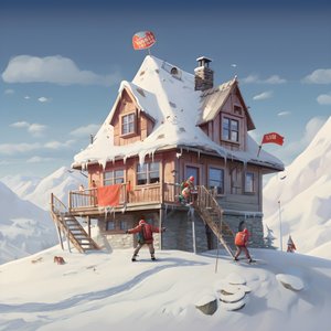 Una casa con gorro de esquí 4