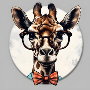 Jirafa con gafas 1