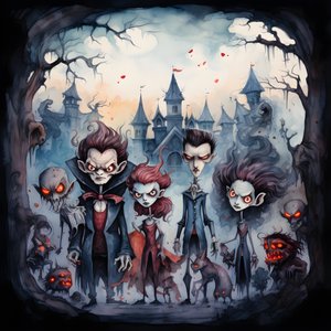 Halloween con vampiros y hombres lobo 1