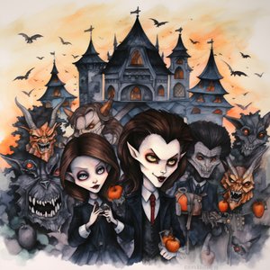 Halloween con vampiros y hombres lobo 2