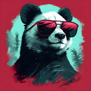 Panda con gafas 2