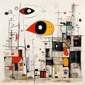 Ilustraciones surrealistas de Joan Miró. 3