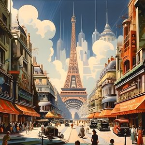Cartel publicitario, París, Francia 3