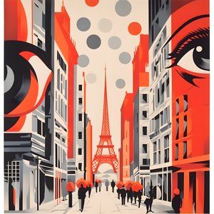 Cartel publicitario, París, Francia 4