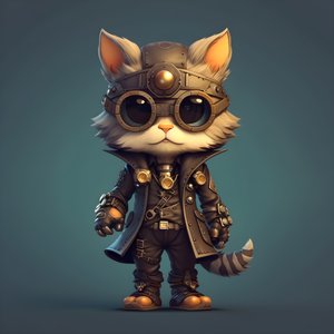 lindo gato antropomorfo 2