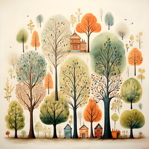 ilustración infantil árboles 2