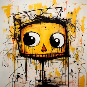gelbe Cartoonfigur 4