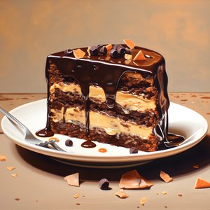 tarta de chocolate, caramelo y ruibarbo 4