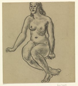 Desnudo femenino sentado