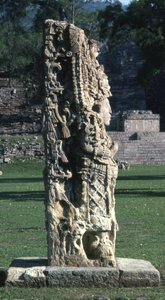 Estela H de Copán, Período Clásico Tardío, c.730 d.C.