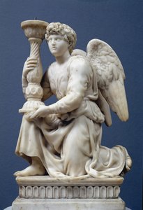 Ángel sosteniendo un candelabro, 1495