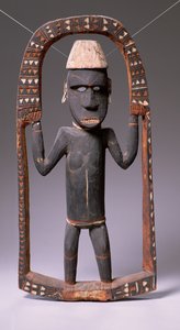 Figura de la Casa de Canoas, Islas Salomón (madera)