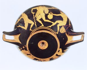 Kylix de figuras rojas ático, 500-480 a.C.